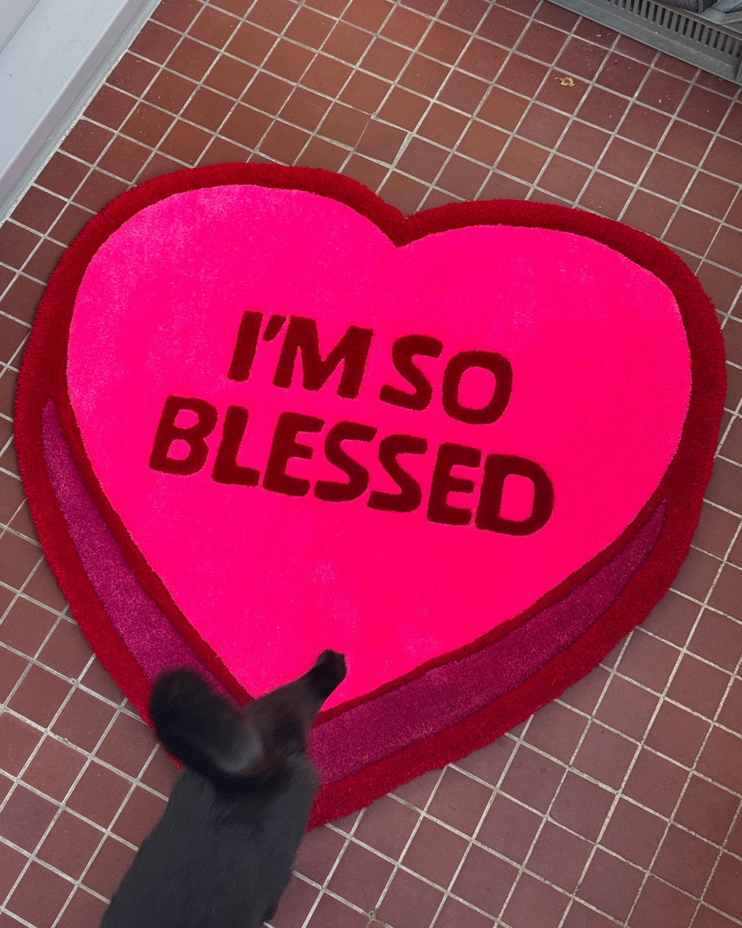 "I'M SO BLESSED" rug - 75x75