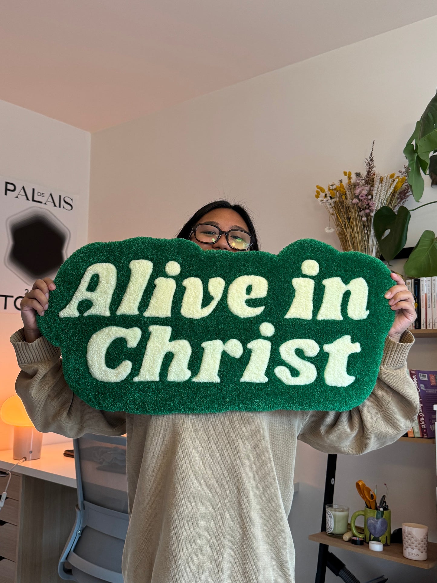"Alive in Christ" rug - 75x35
