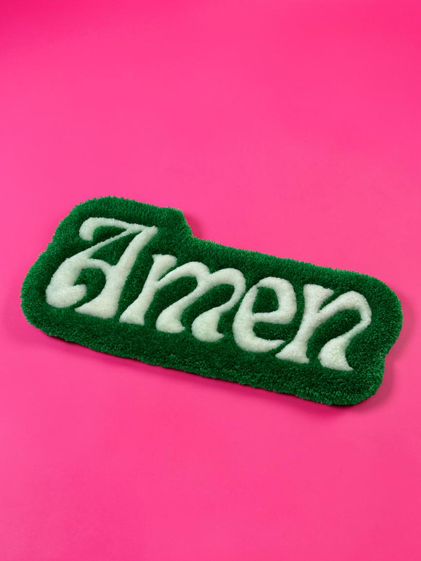 "Amen" vert - déco murale