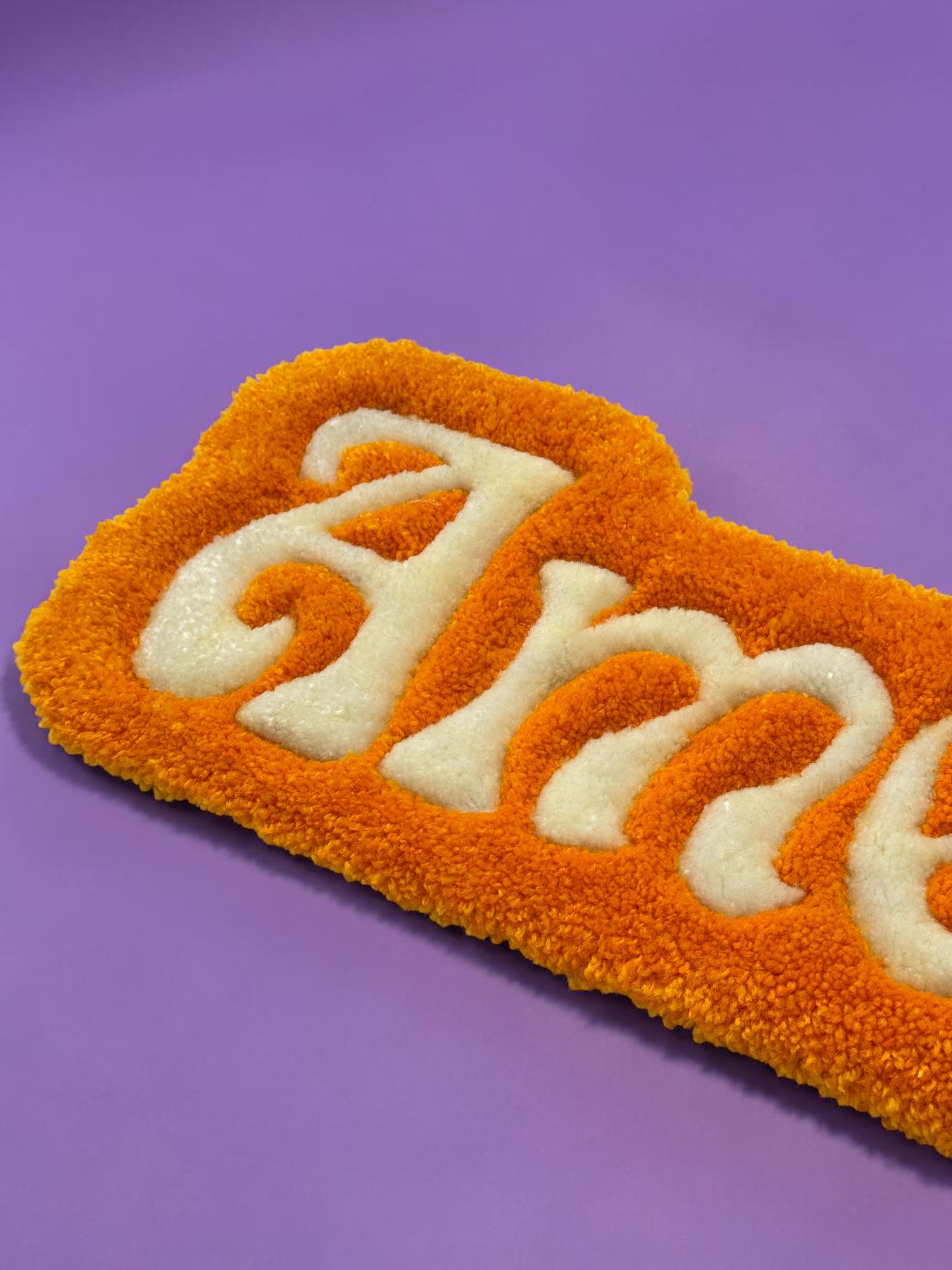 "Amen" orange - déco murale