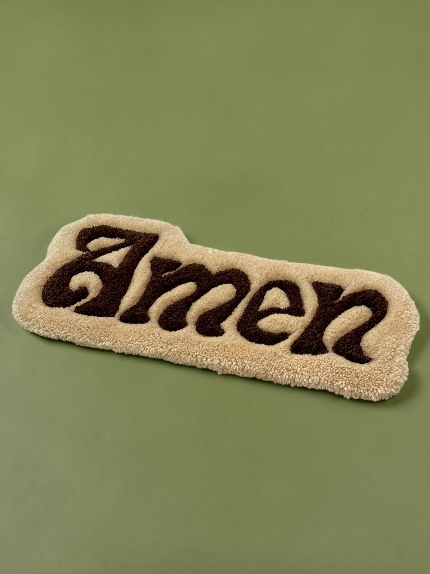 "Amen" mocha - déco murale en précommande