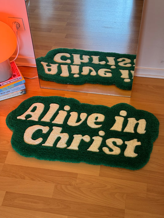 "Alive in Christ" rug - 75x35