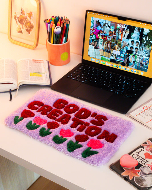 "GOD'S CREATION" tapis de bureau - 38x20